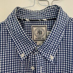 J.Press York St. Navy Gingham Men's Shirt